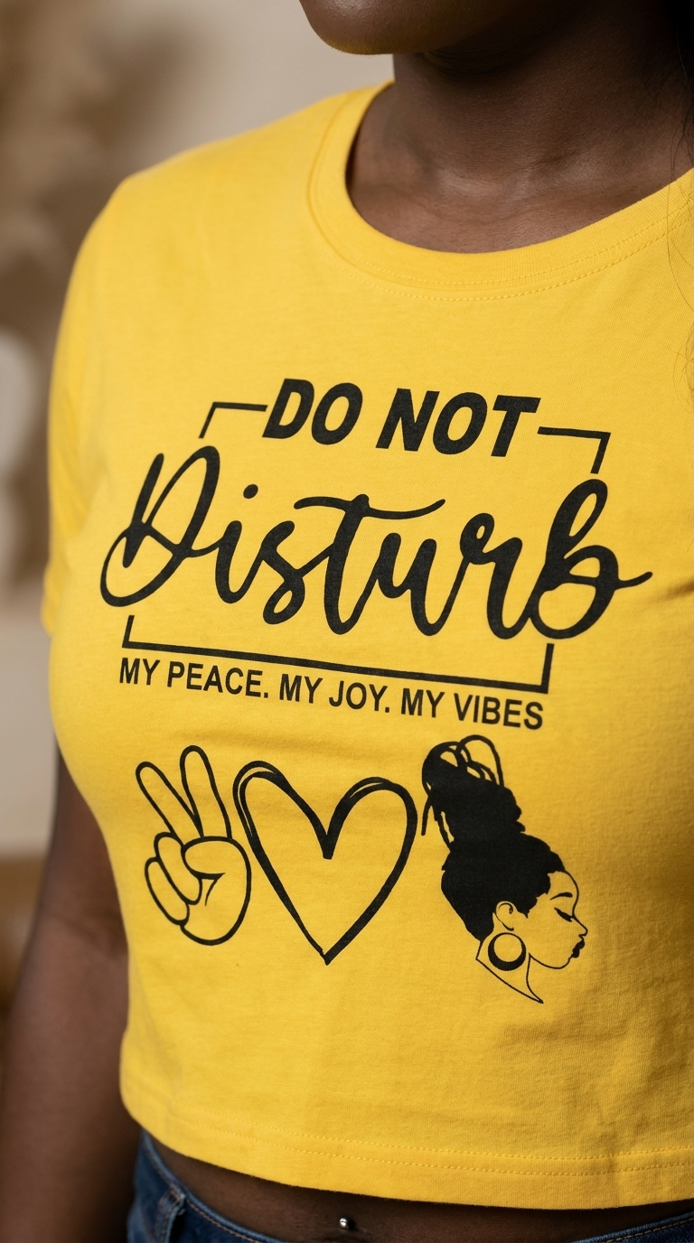 Do Not Disturb: Peace Mode!- Crop Top